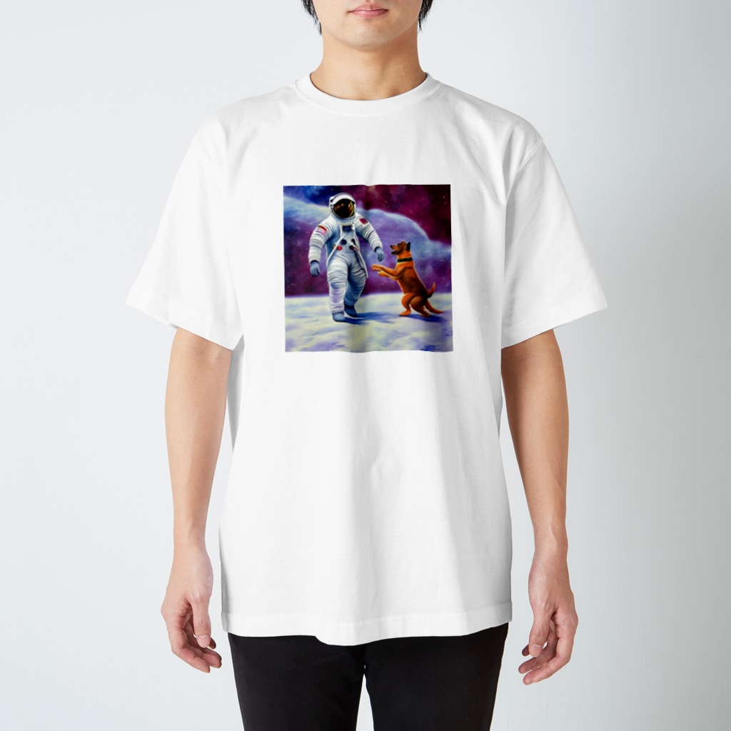 Edogawaの宇宙飛行士と犬 Regular Fit T-Shirt