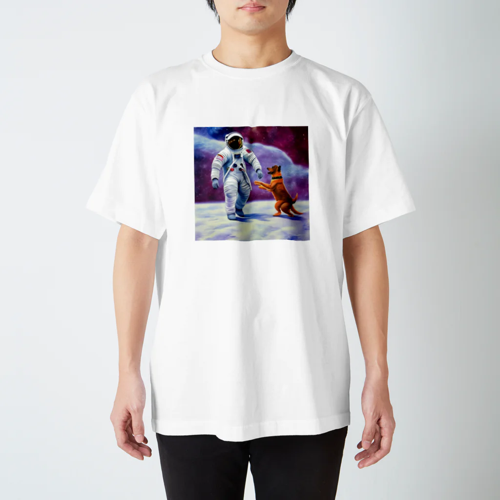 Edogawaの宇宙飛行士と犬 スタンダードTシャツ