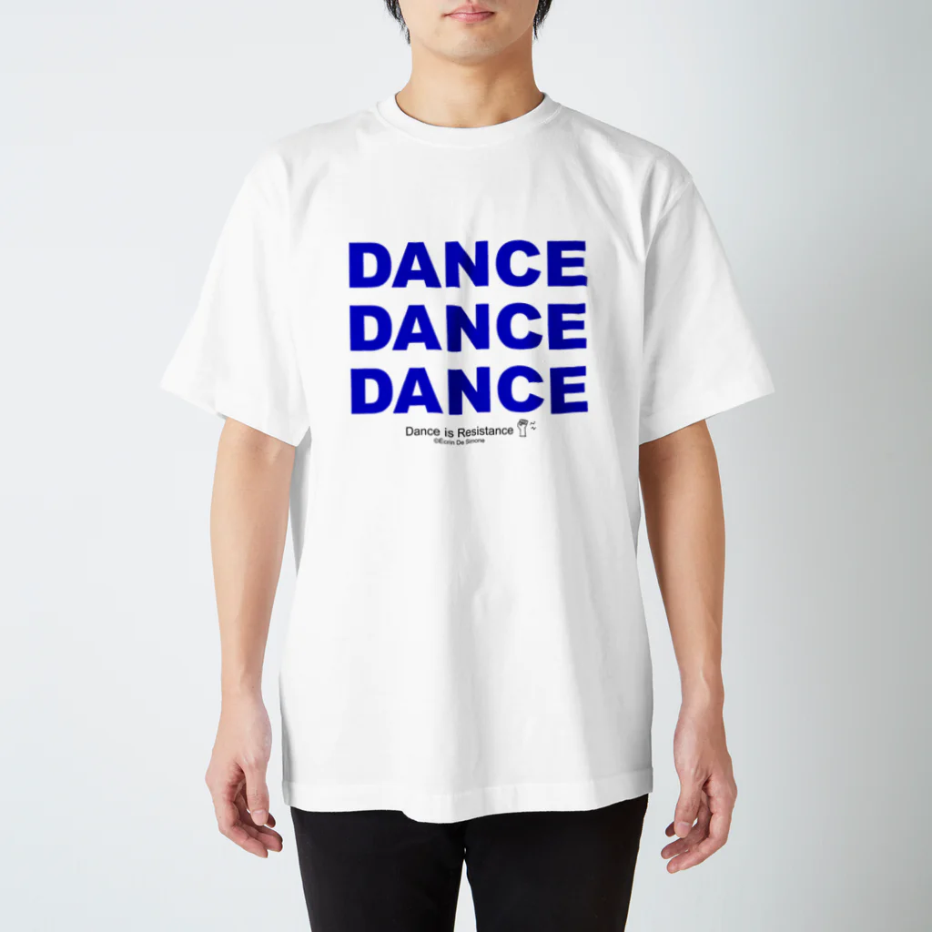 Écrin De SimoneのDANCE IS RESISTANCE （ダンスは抵抗）White Regular Fit T-Shirt