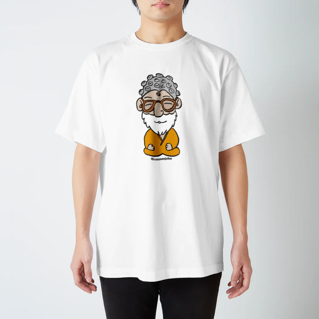 catmanjohn〜猫男じょんのぶつを（仏男じょん） スタンダードTシャツ