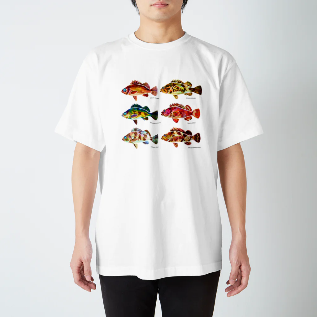 かわはぎの大阪湾根魚 スタンダードTシャツ