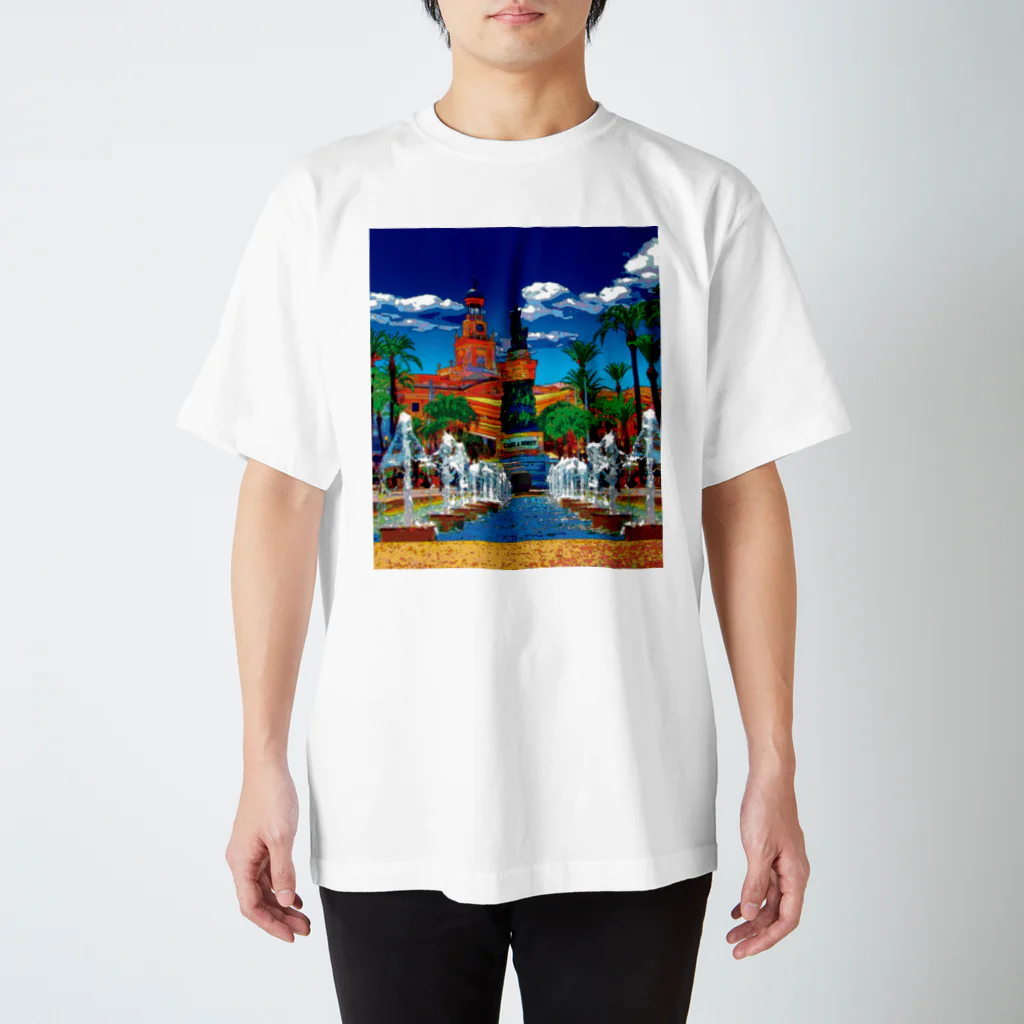 GALLERY misutawoのスペイン カディスのサン・ファン・デ・ディオス広場 スタンダードTシャツ