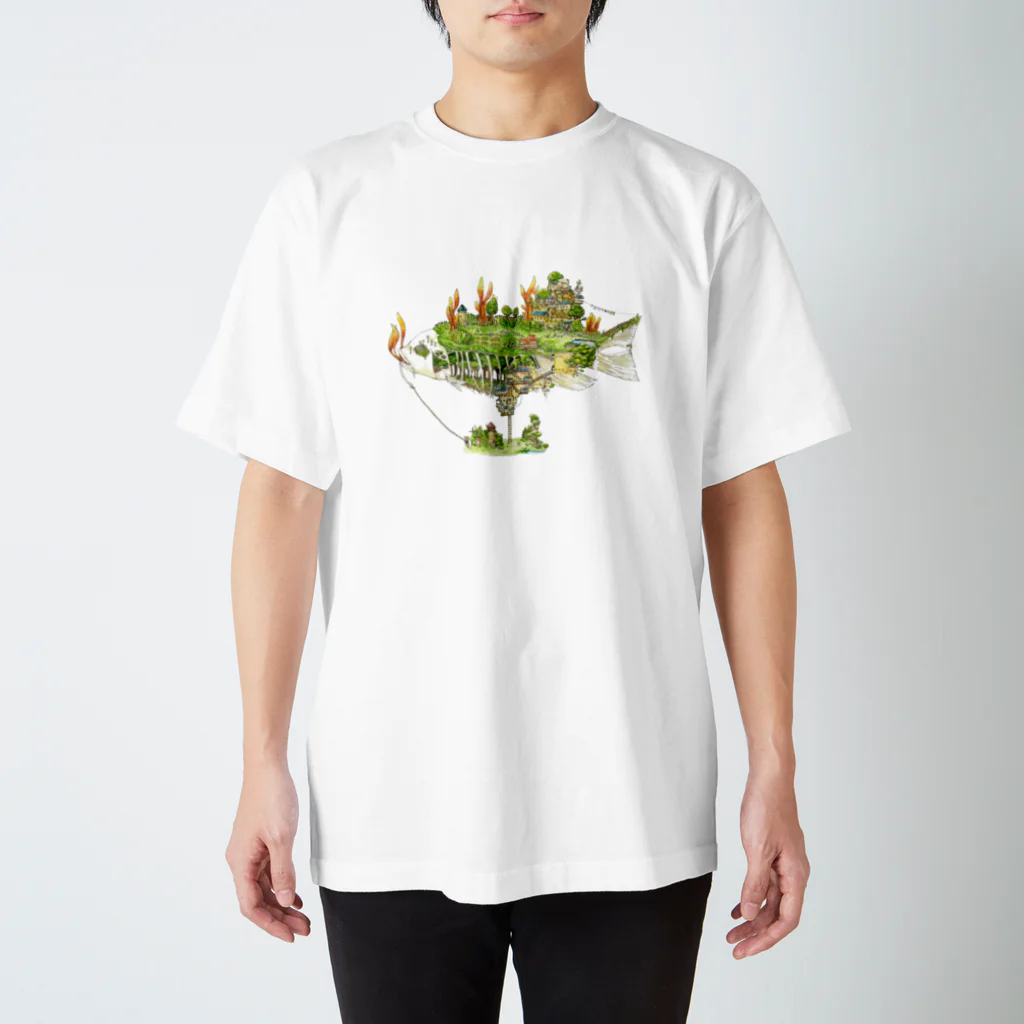 イササの魚の島 Regular Fit T-Shirt