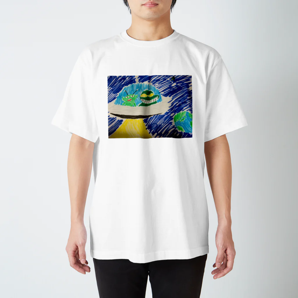 Hanatarou-33の宇宙人トートバッグ スタンダードTシャツ