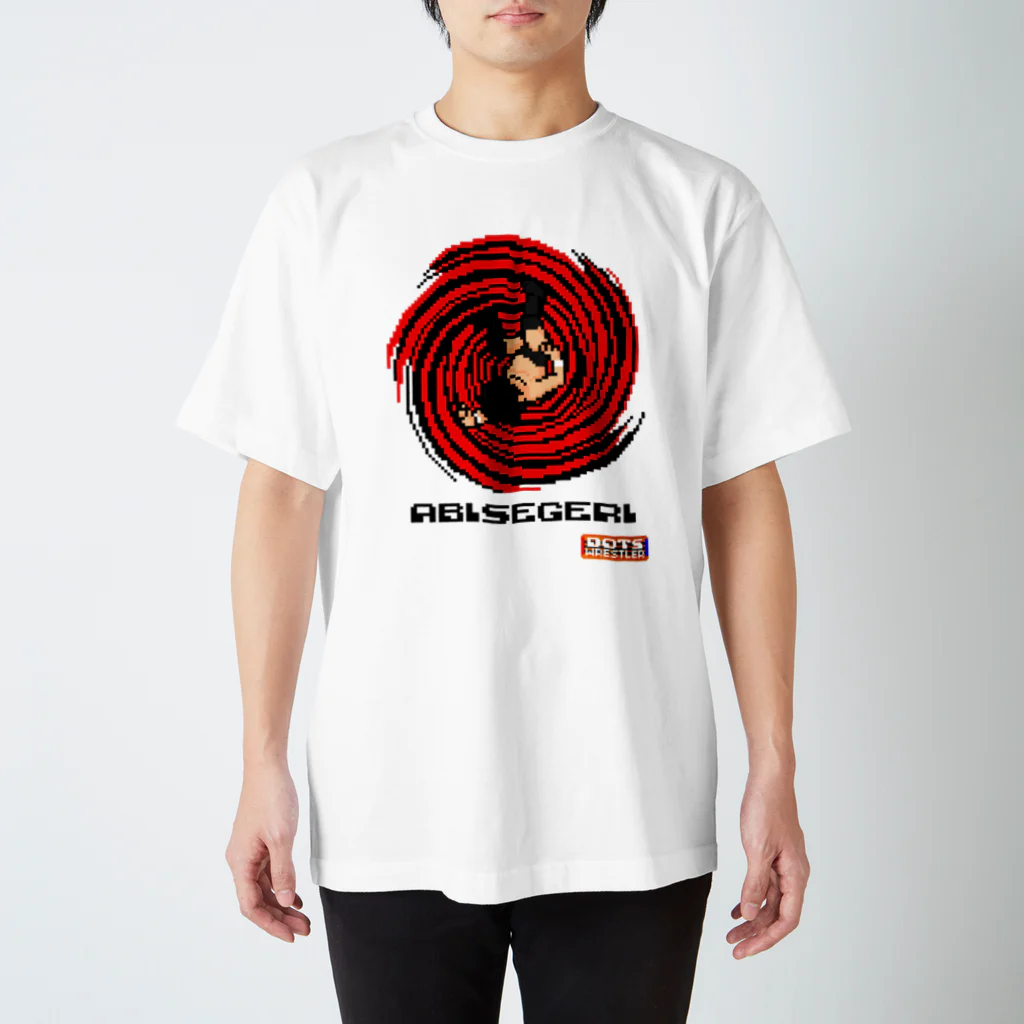 DOTSWRESTLERのABISEGERI RED（Black Logo） スタンダードTシャツ