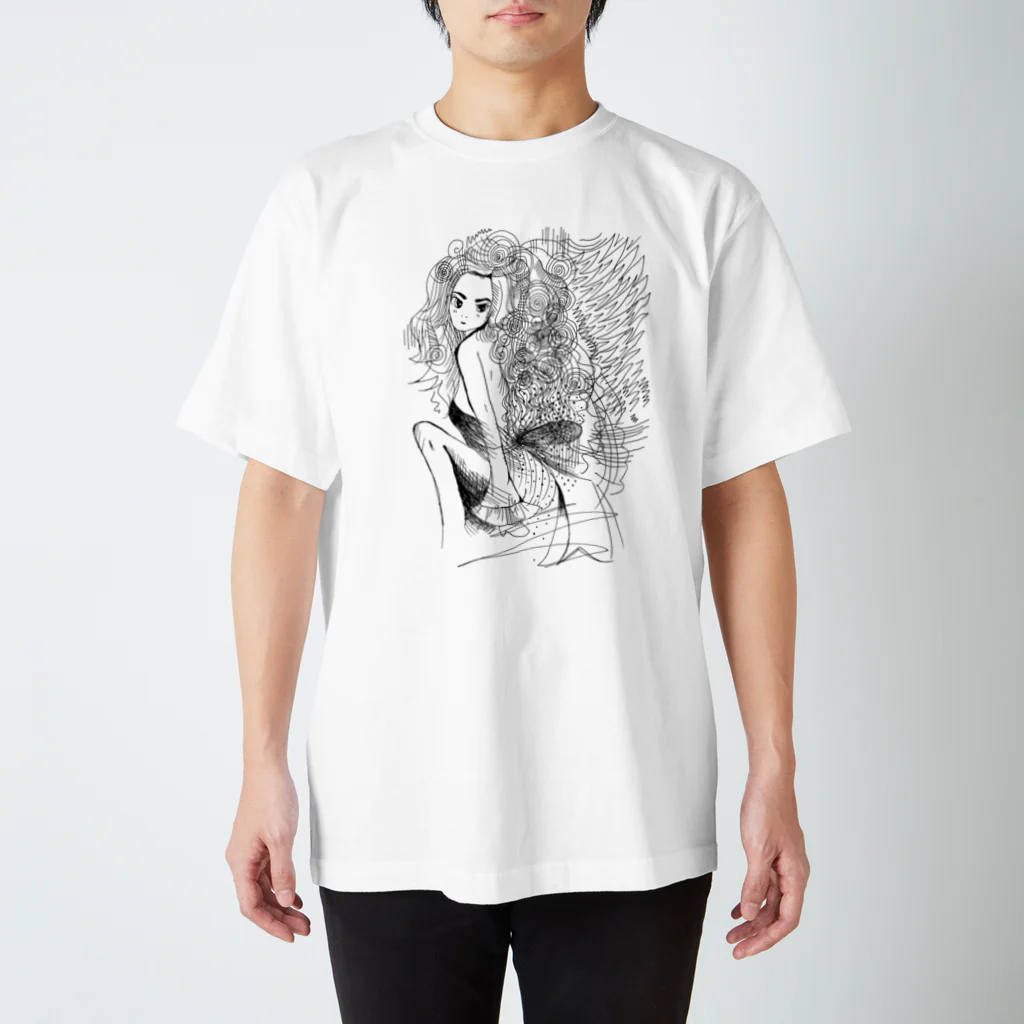 MOEMI NAKAMURA ARTのペン画スウェット Regular Fit T-Shirt