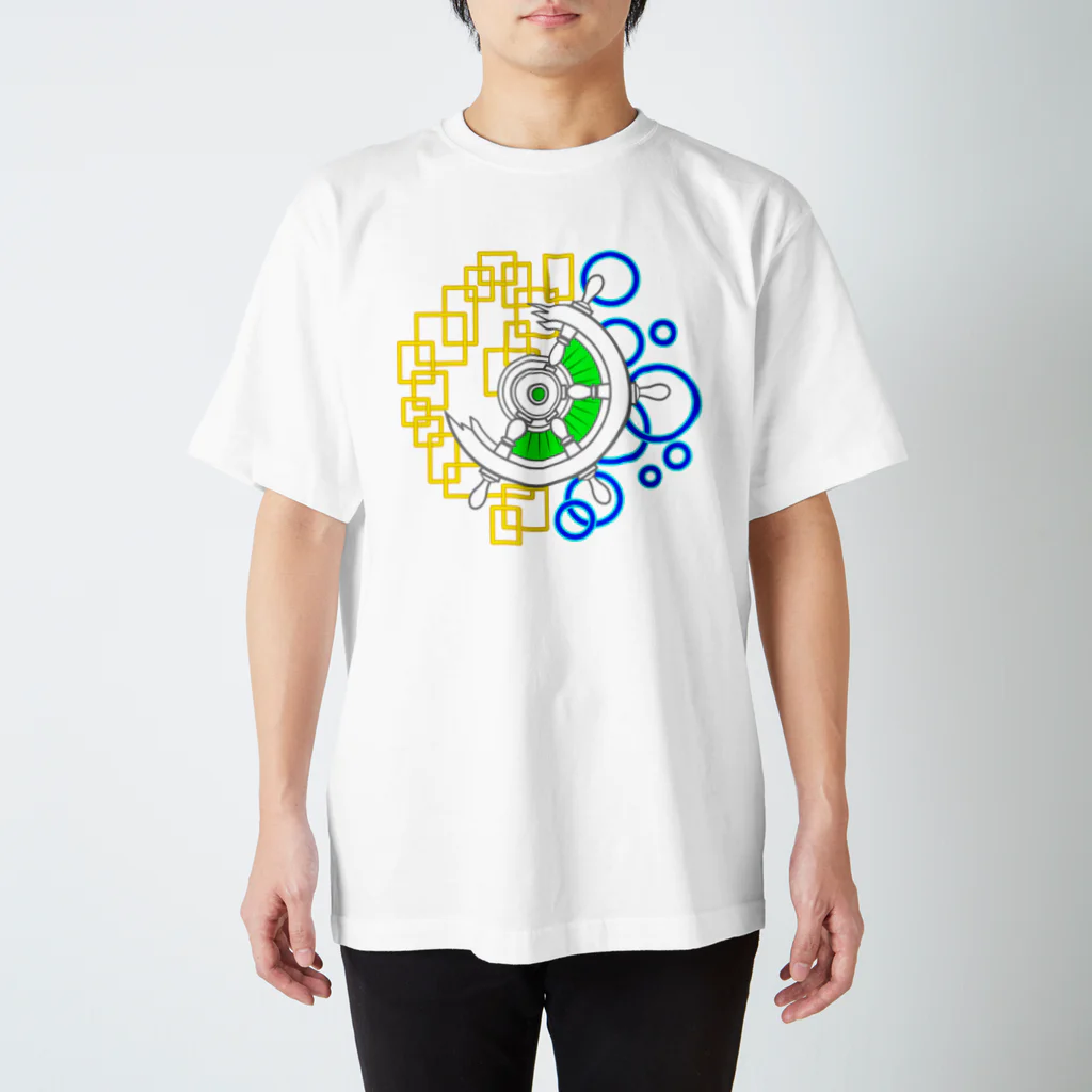 雪丸ろんどの舵輪（steering wheel） スタンダードTシャツ