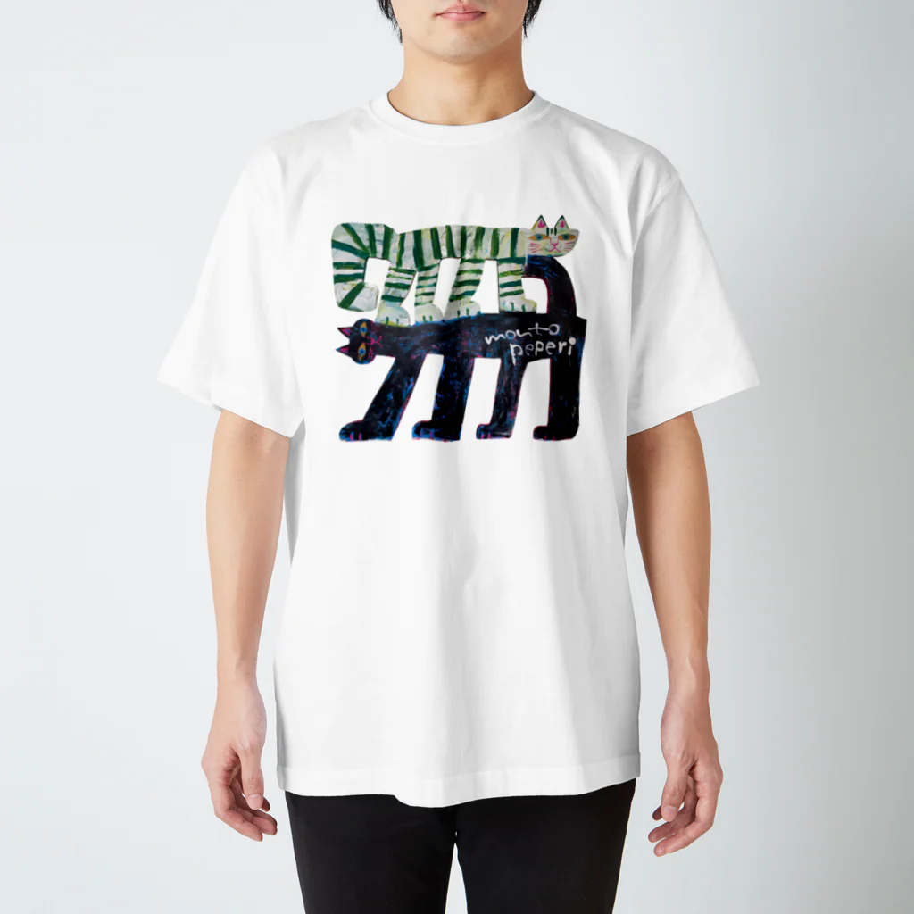 モントペペリの二階建て猫Tシャツ Regular Fit T-Shirt