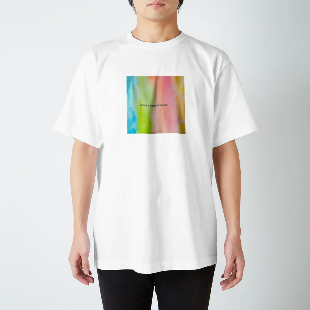 Écrin De SimoneのWhat a colorful world Regular Fit T-Shirt