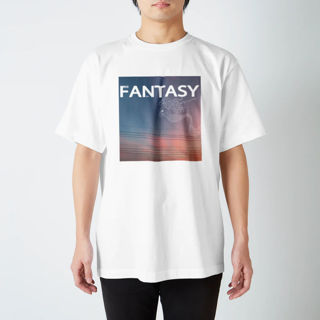 non.FuLFiLLの月を抱く人魚 スタンダードTシャツ