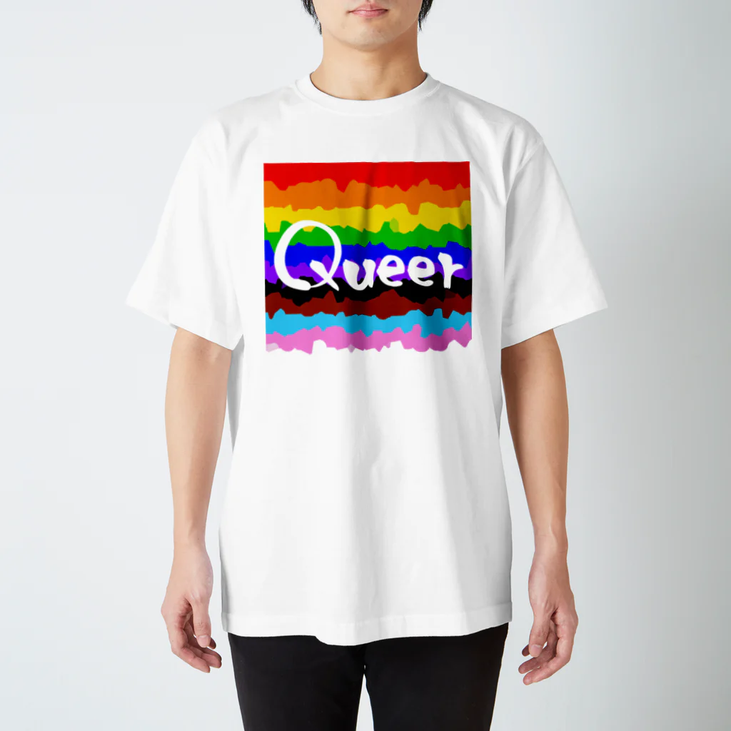 kashiwamochi-NBiのQueerを主張する Regular Fit T-Shirt