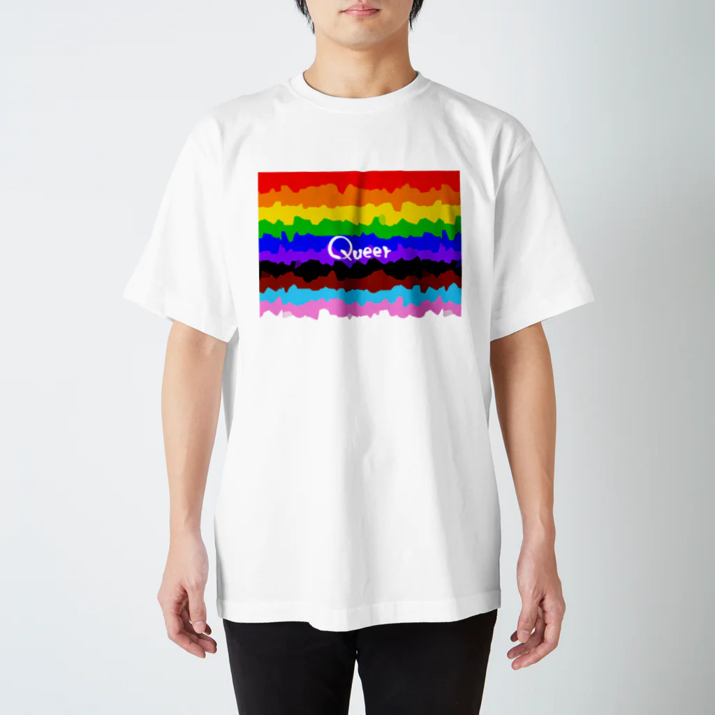 kashiwamochi-NBiのおおきくQueerを主張する Regular Fit T-Shirt