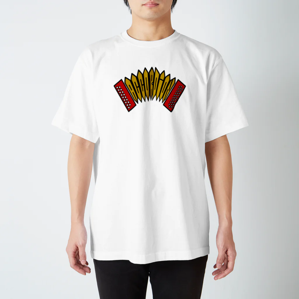 杜の魚のaccordion Regular Fit T-Shirt