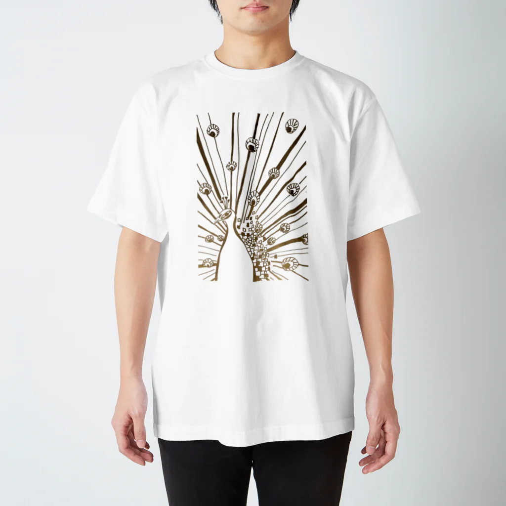 613-muimi-のくじゃく君 Regular Fit T-Shirt