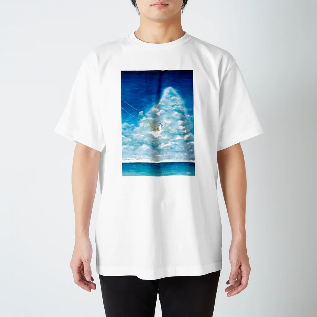 はなのすみれの『のびのびインコちゃんと夏のブランコ』 Regular Fit T-Shirt