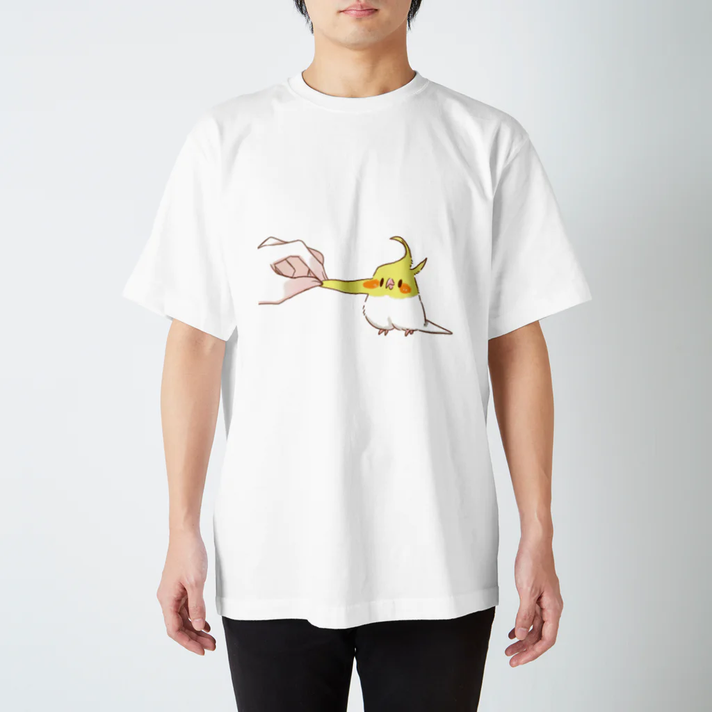 はなのすみれのほっぺのびのびインコちゃん スタンダードTシャツ