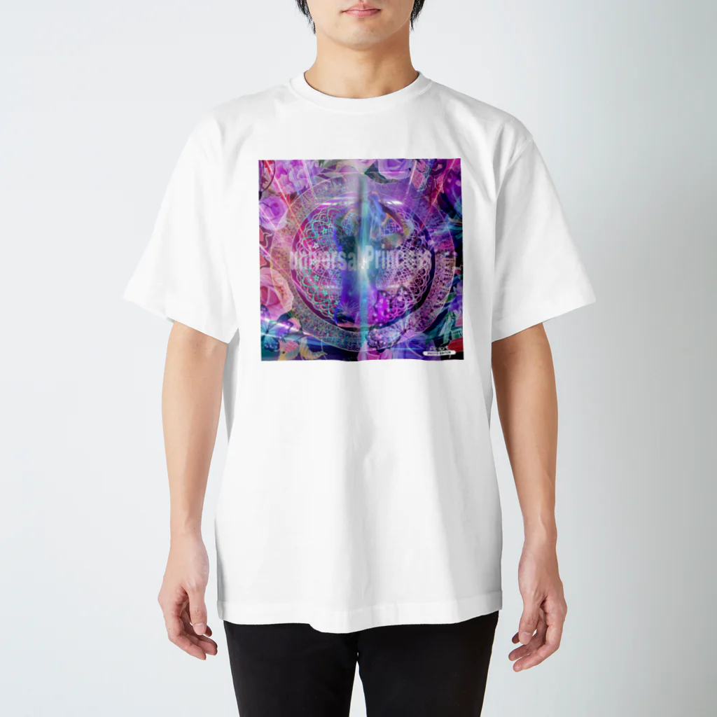 💖宇宙整体♪🌈♪こころからだチャンネル♪💖のuniversal Princess 曼荼羅 スタンダードTシャツ