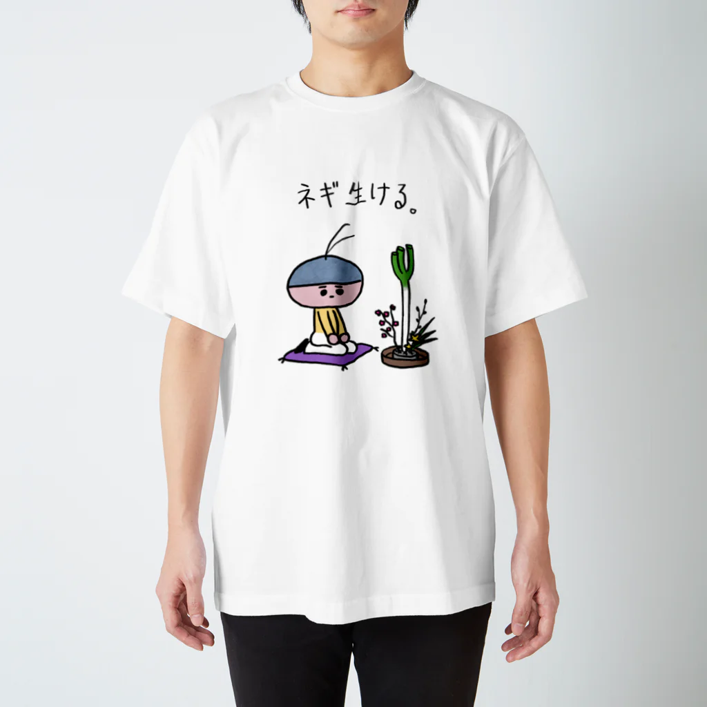 あわいのネギ生ける スタンダードTシャツ