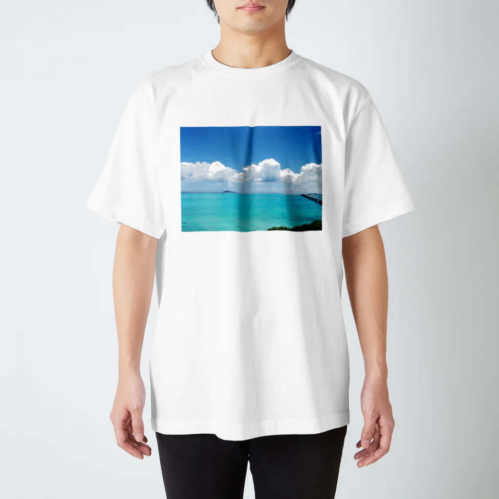 肉屋のコロッケの宮古島の青空グッズ スタンダードTシャツ