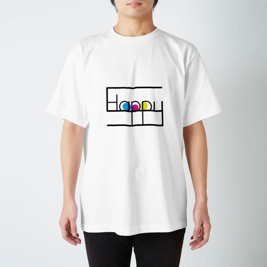 nerumaruのHappy   Regular Fit T-Shirt