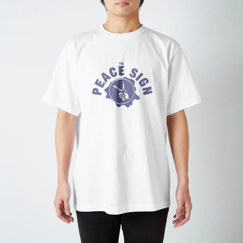 Peace Sign!のTHE PEACE SIGN college logo スタンダードTシャツ