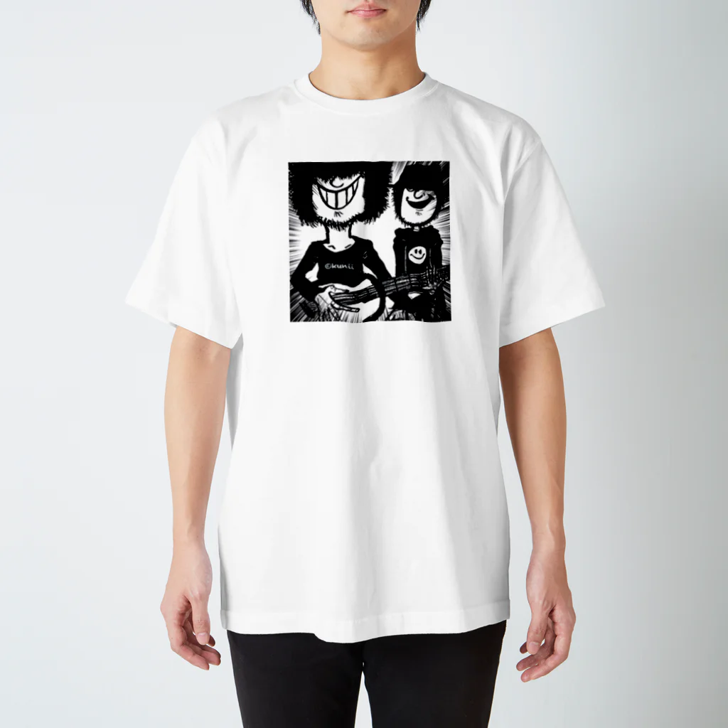 PUNK TV ART SHOPの素通り出来ない心に響く弾き語り Regular Fit T-Shirt