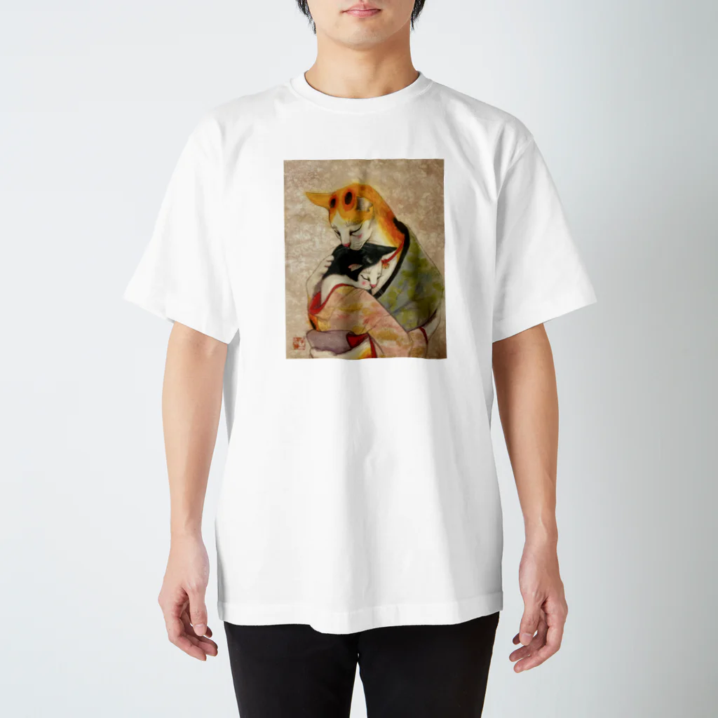 JAMES ITOの和猫　愛する2人 スタンダードTシャツ