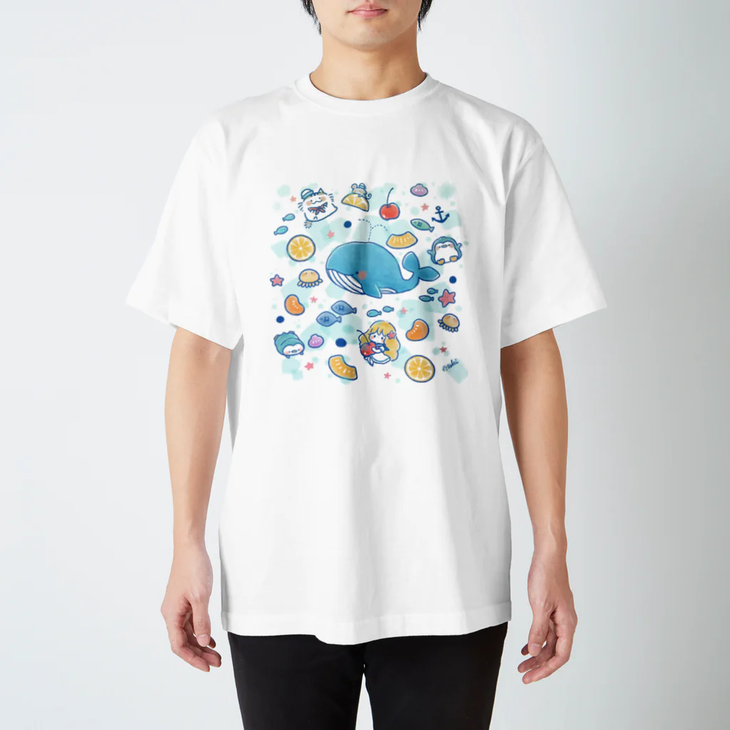 きゃらきゃらマキアートの海のフルーツサイダー スタンダードTシャツ