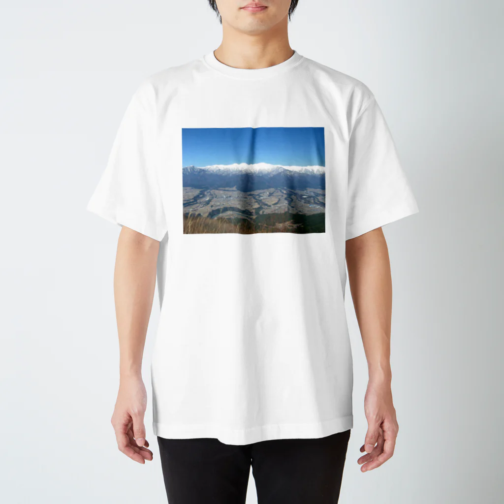 まるみなの陣馬形山キャンプ場からの風景 Regular Fit T-Shirt