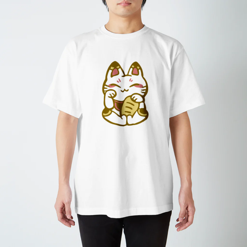 トンガリゴートの招き猫-白- スタンダードTシャツ