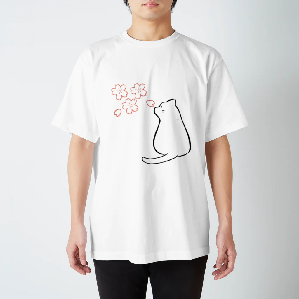 らりるの桜と猫 スタンダードTシャツ