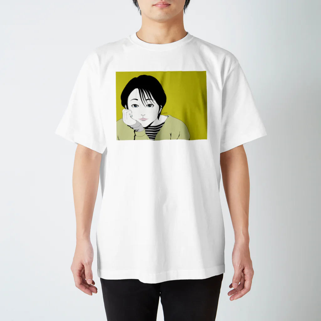 isuta ism.online shopの頬杖フルカラー スタンダードTシャツ