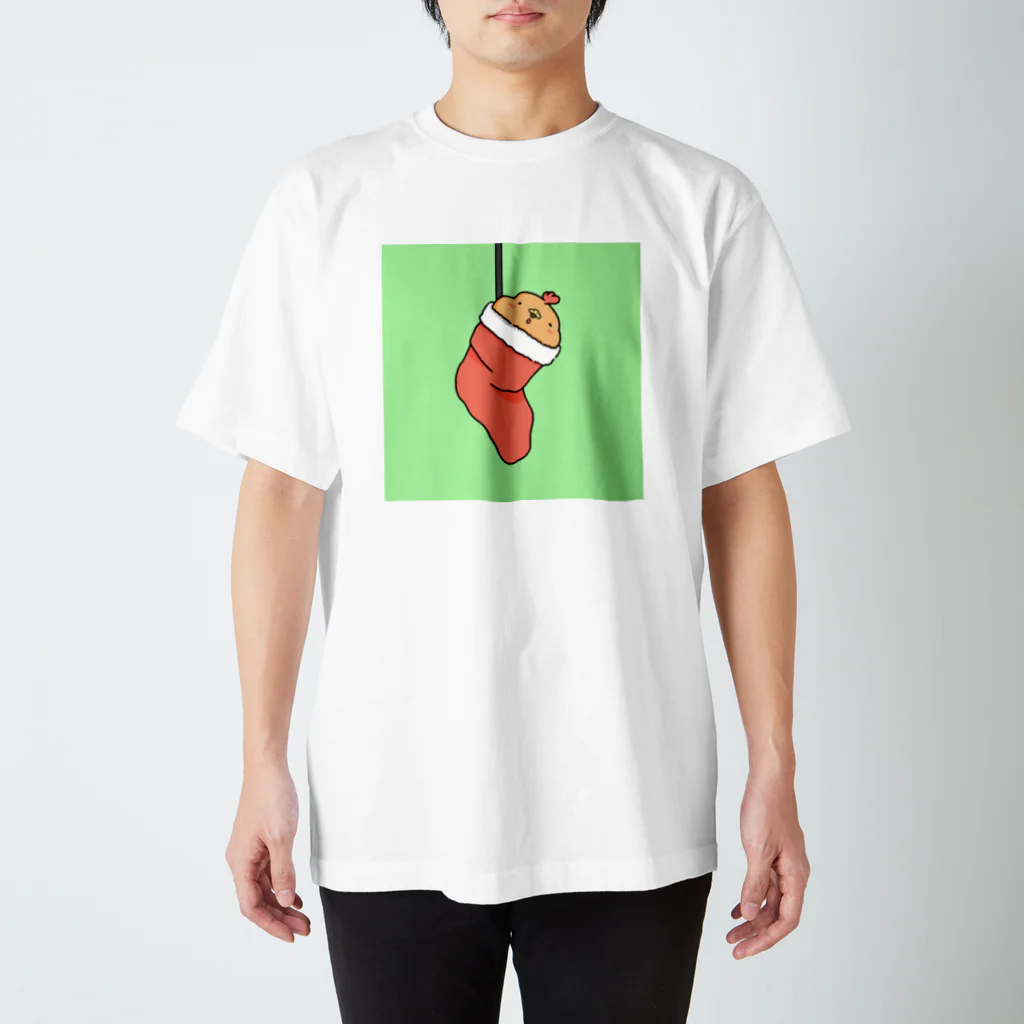 おいしいチキンのクリスマス仕様のにわとり スタンダードTシャツ