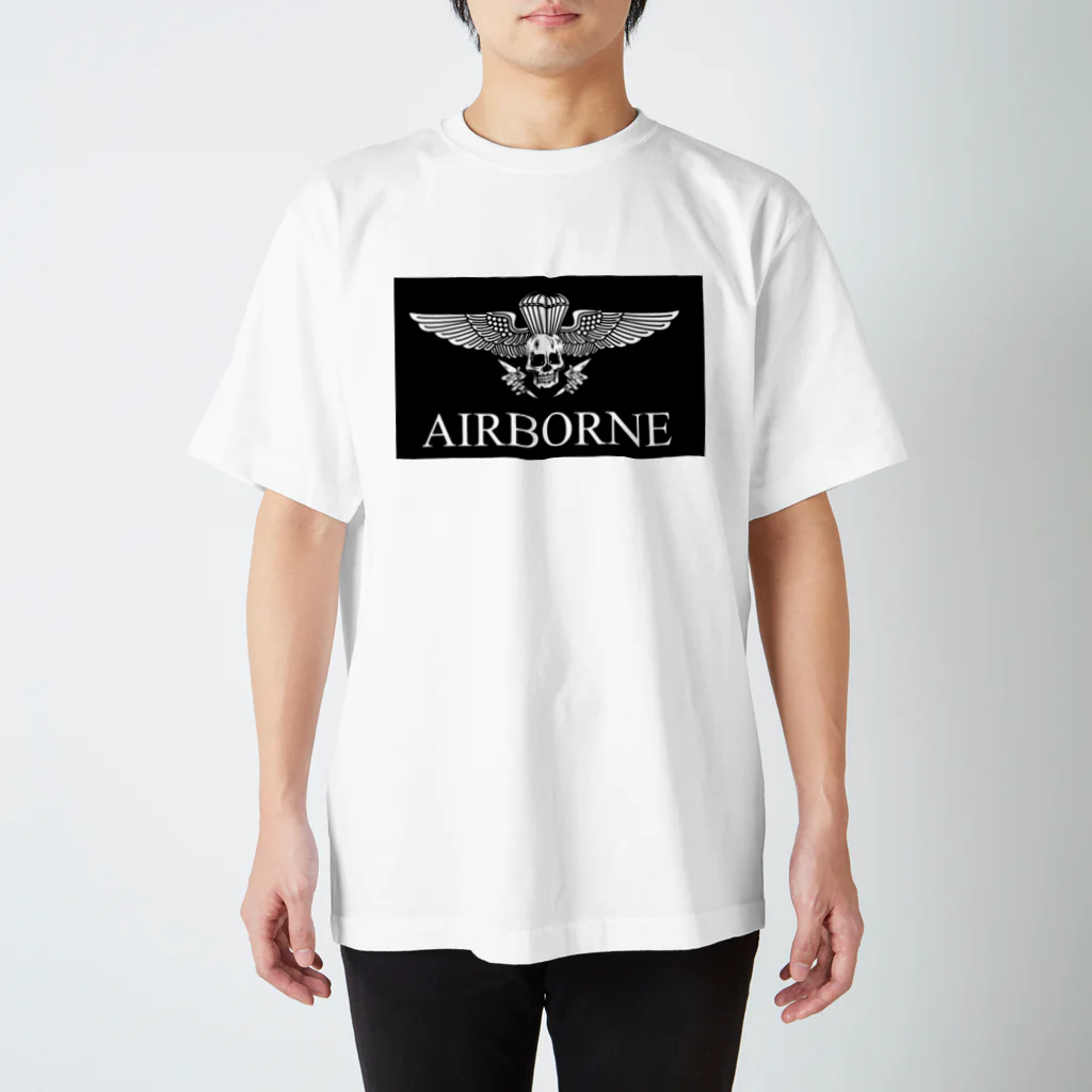 KAORUの第一空挺団ドクロ スタンダードTシャツ