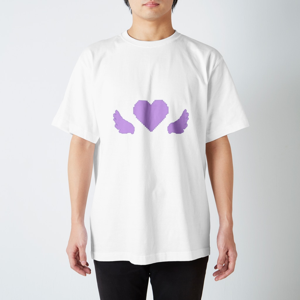 AngeThirdのドットハートエンジェル【パープル】 Regular Fit T-Shirt