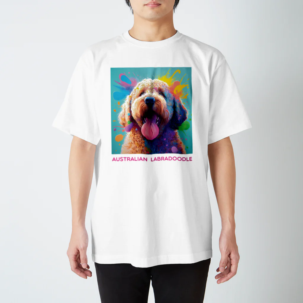 DOG  LOVERSのオーストラリアン　ラブラドゥードル   スタンダードTシャツ