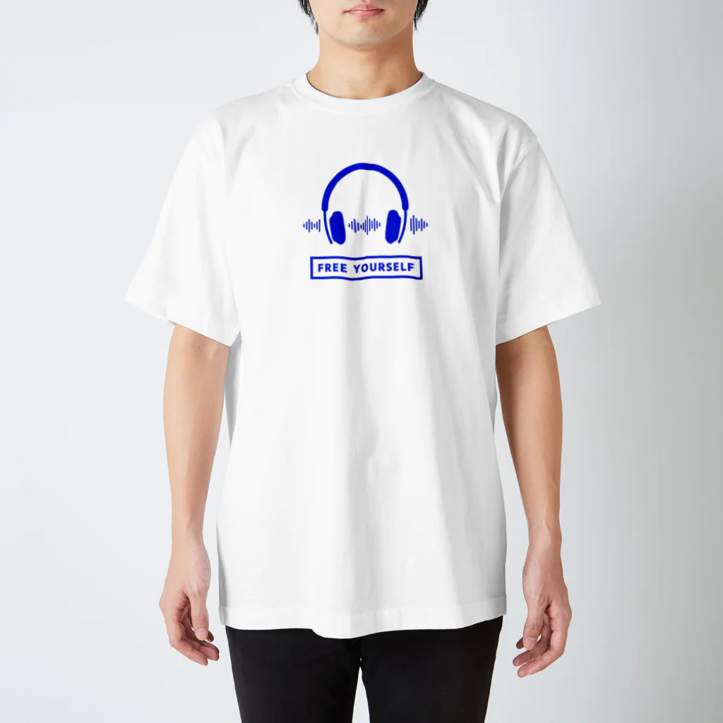 香庭くゆるのヘッドホン/音楽/MUSIC スタンダードTシャツ