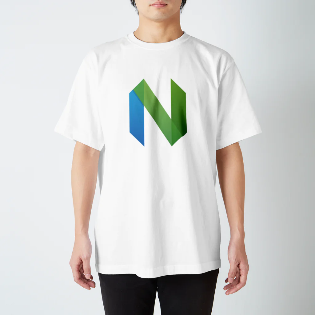 (Y◡Y) .｡oO (ｽｯｼ)のNeovim logo スタンダードTシャツ