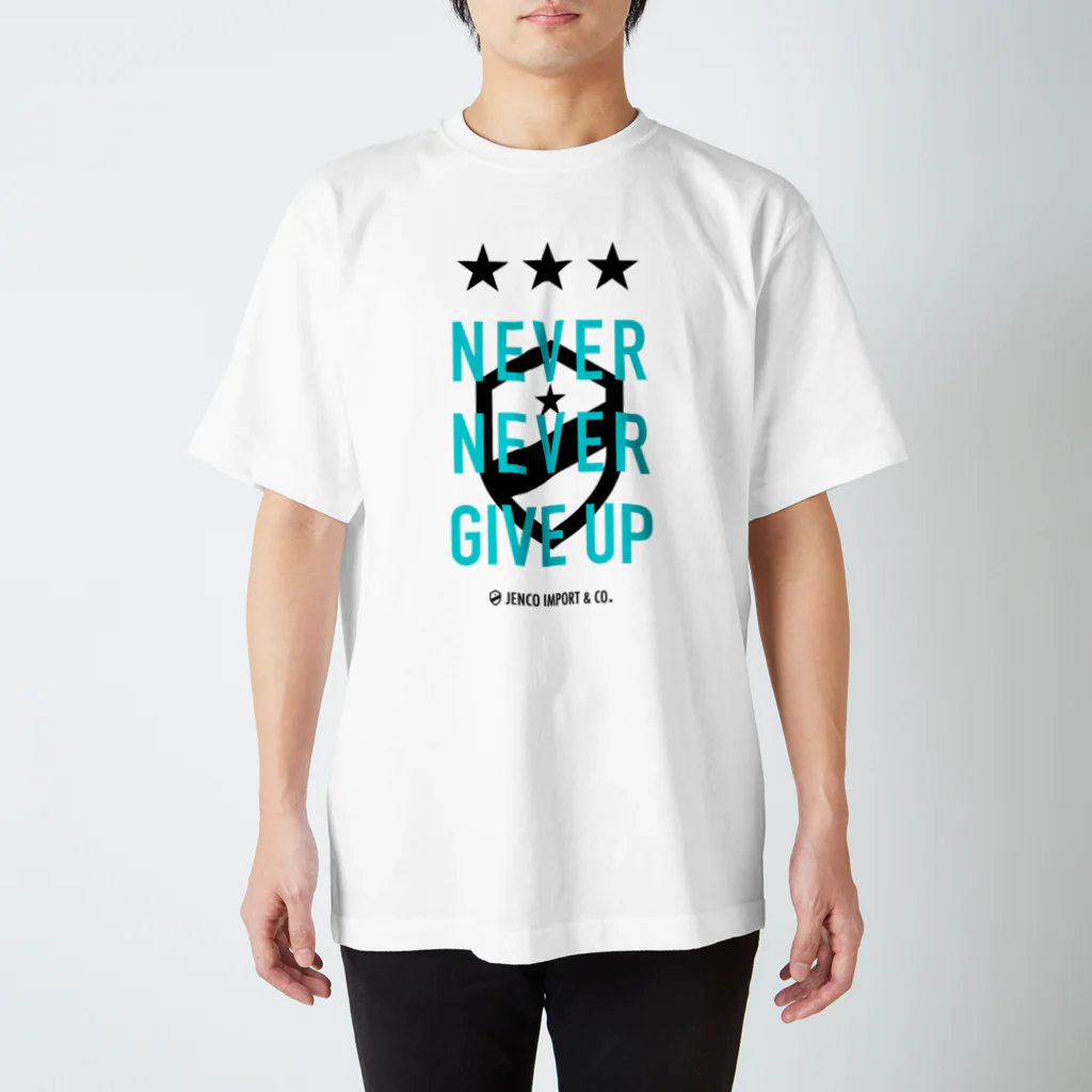 JENCO IMPORT & CO.のJENCO NEVER GIVE UP - BL Regular Fit T-Shirt