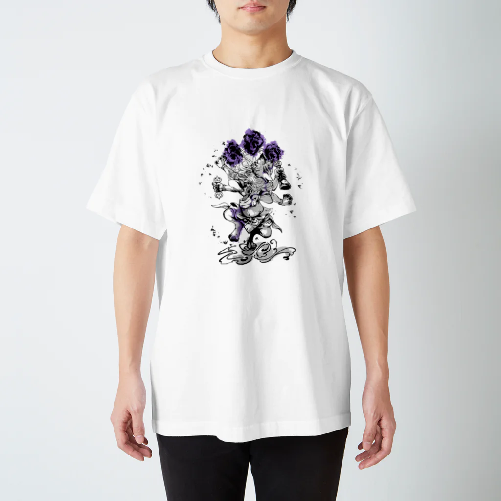 sanjyosisiの金剛夜叉明王【野干】 Regular Fit T-Shirt