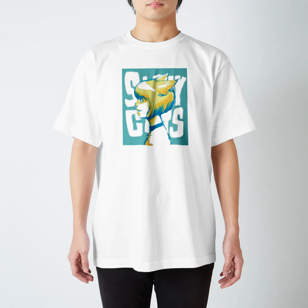 Ginger DesignsのStray Cats Girl スタンダードTシャツ