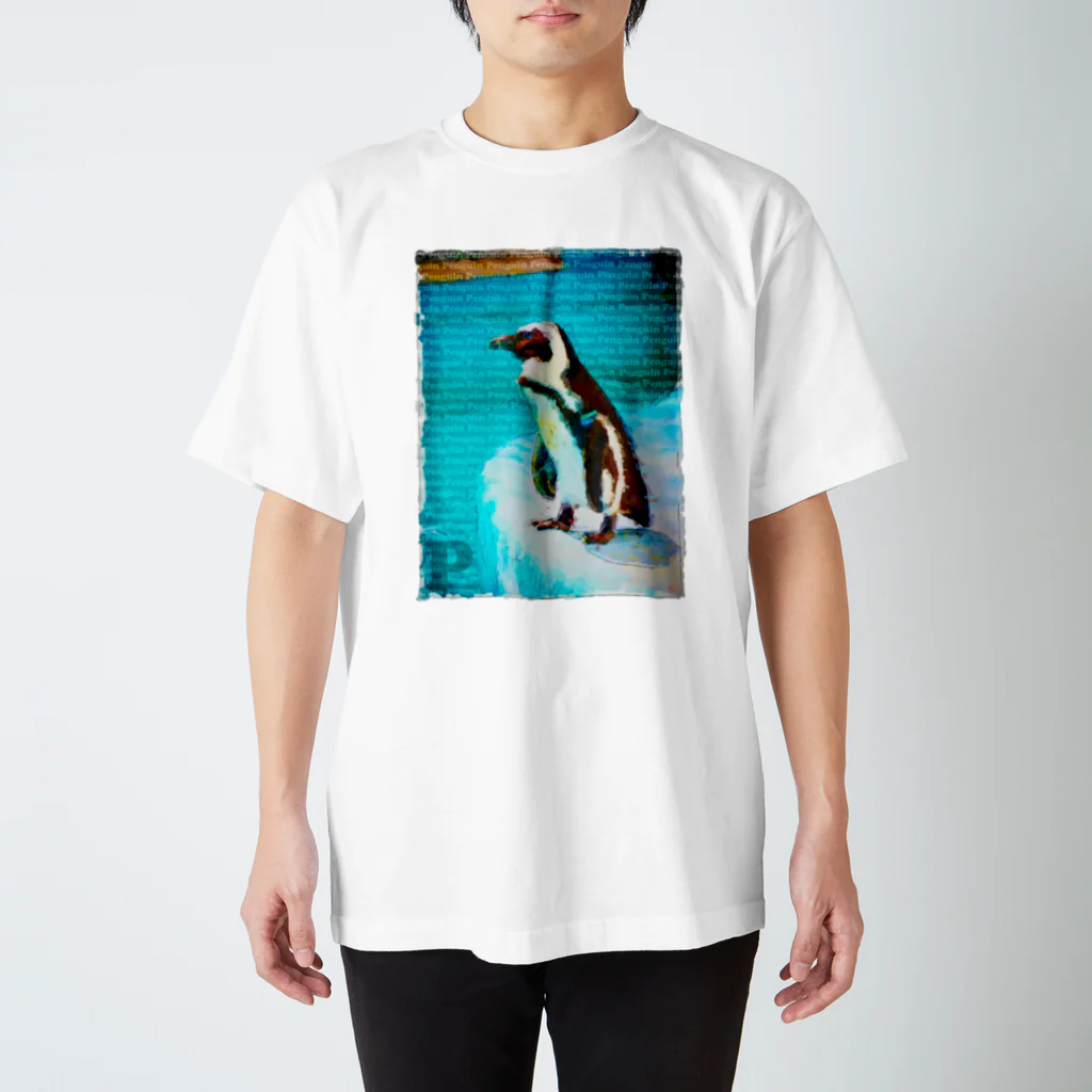 谷中画廊のペンギン01 スタンダードTシャツ