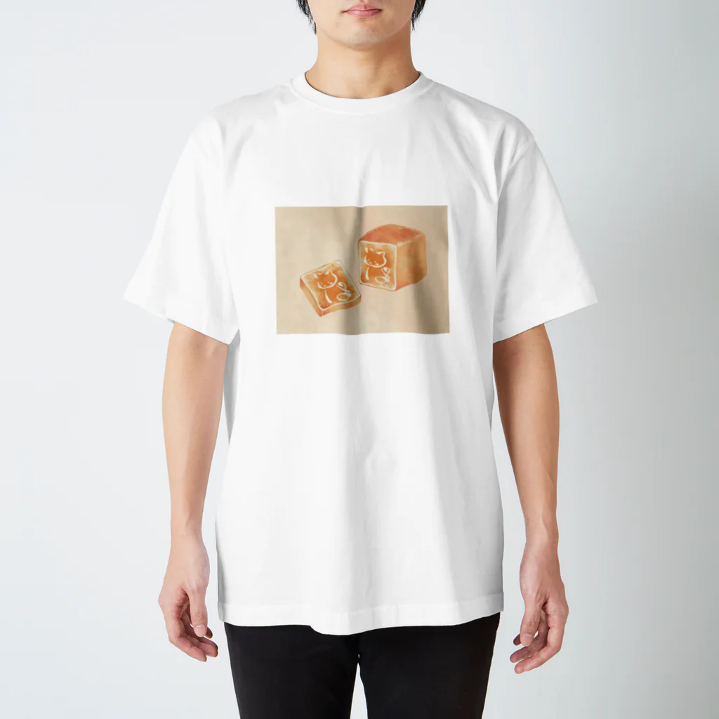 いろはにゃんこ堂のいろはにゃんこさんの食パン スタンダードTシャツ