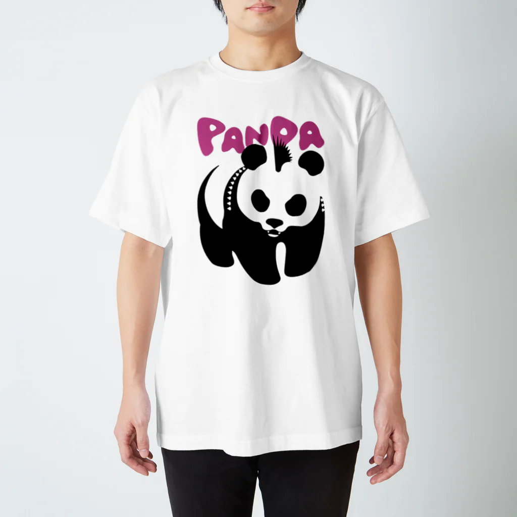 Graphic28のパンクパンダ Regular Fit T-Shirt