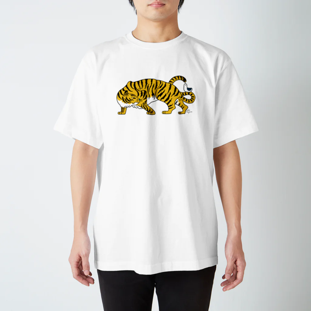 杉浦 由紀のトラと小鳥 Regular Fit T-Shirt