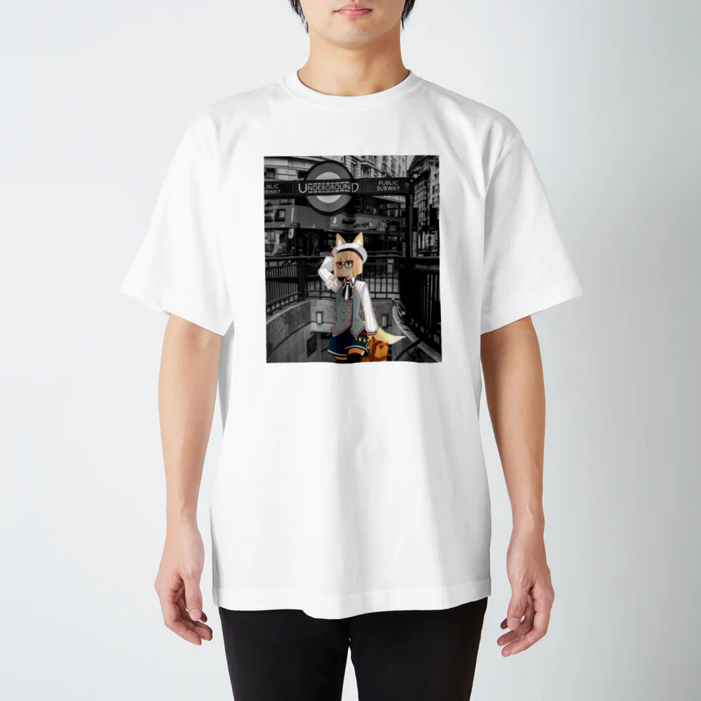 ♛ Tokikaze ♛のExploring London with Tokikaze 2 (Mono) Regular Fit T-Shirt