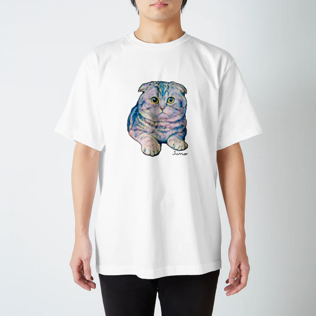 ジュノの秘密のアトリエのスコティッシュフォールド／Juno スタンダードTシャツ