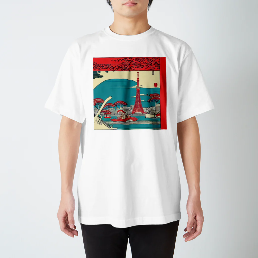 ozizousanのtokyotower5 スタンダードTシャツ