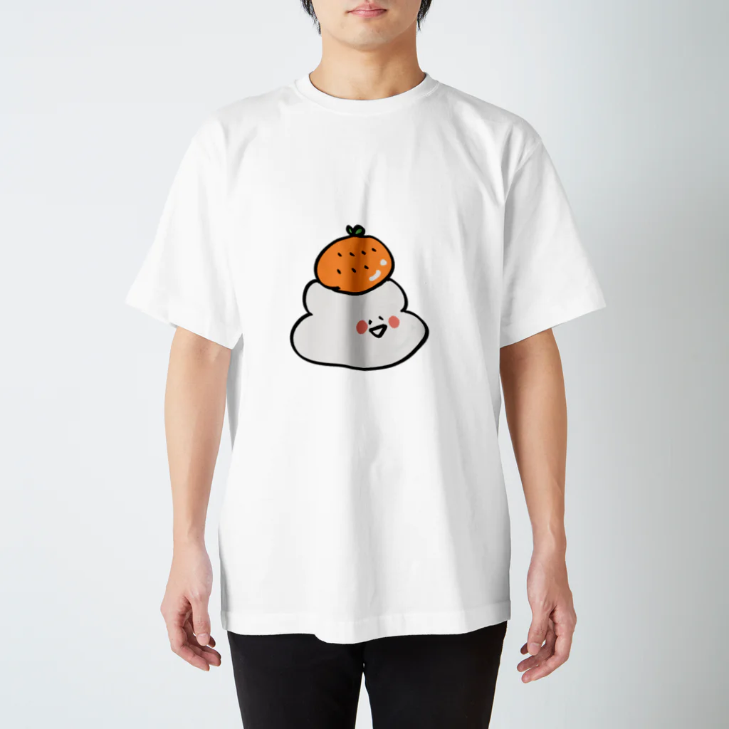 もっちーもちもちのかがみもちくん スタンダードTシャツ