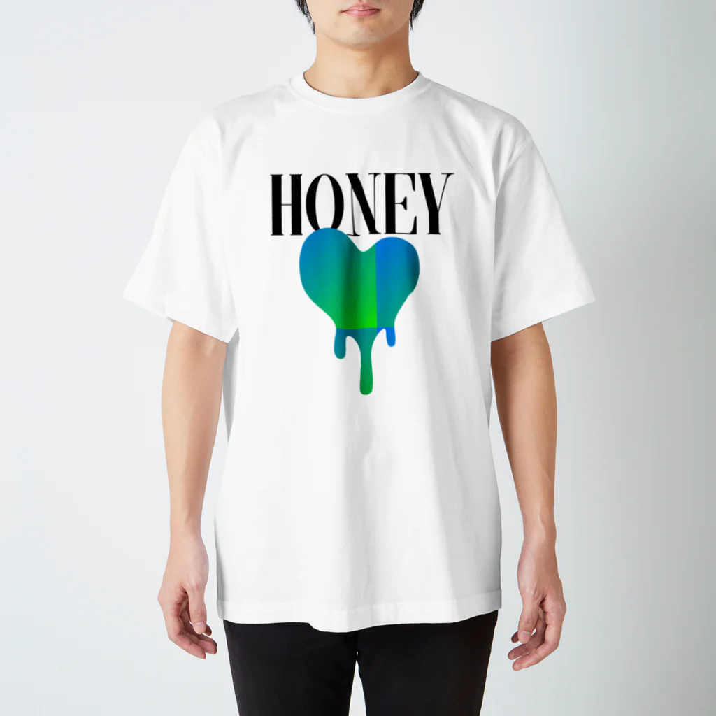 Pop MusicのHoney / BlueGreen Regular Fit T-Shirt